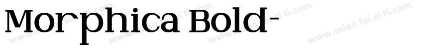 Morphica Bold字体转换